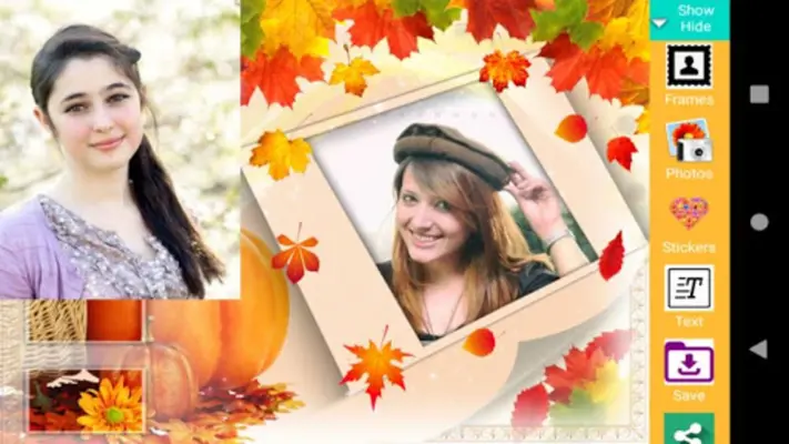 Fall Photo Frame android App screenshot 1